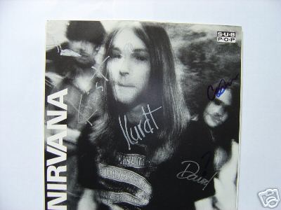 Sold at Auction: Dave Grohl Signed Nirvana Nevermind Vinyl LP Certified