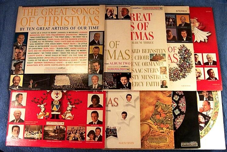 GOODYEAR GREAT SONGS OF CHRISTMAS 10 RECORD ALBUM SET