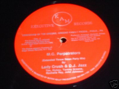 Lady Crush & DJ Jazz "M.C. Perpetrators"  12" single
