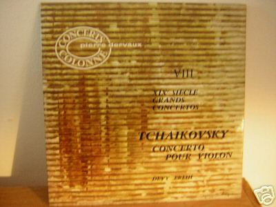 DEVY  ERLIH /  Tchaikovsky / Dervaux/Ducretet Thomson