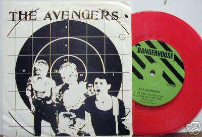 AVENGERS We Are The One 7" ep LA punk kbd RED VINYL