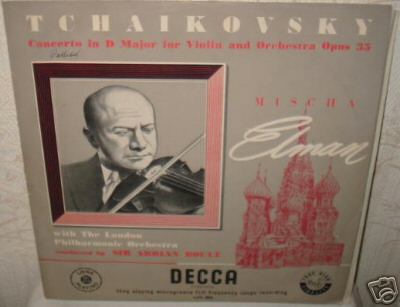 Tchaikovsky  Mischa Elman vln LPO Boult  Decca LXT 2970
