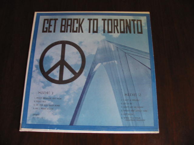 THE BEATLES Get Back To Toronto I.P.F. LP sealed