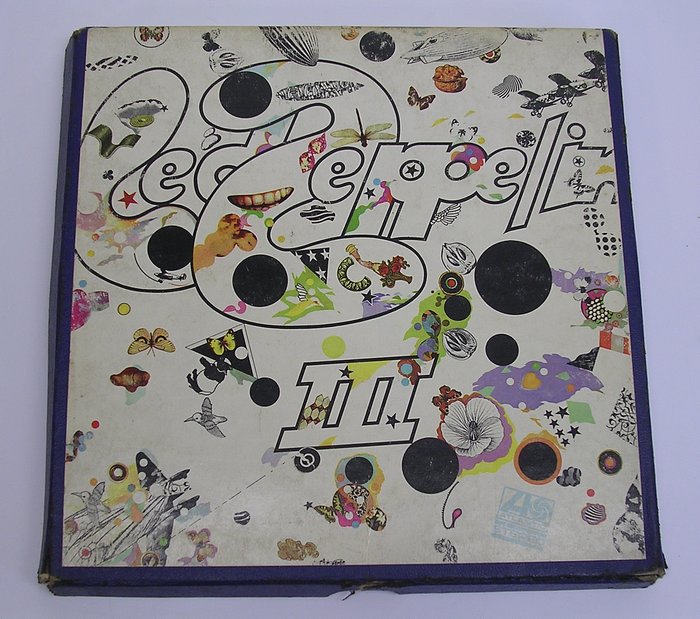  Led Zeppelin- III 3 Reel to Reel Tape w/ Box 7-1/2 IPS -  auction details