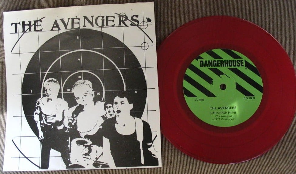 THE AVENGERS DANGERHOUSE RED VINYL 1977 PUNK KBD