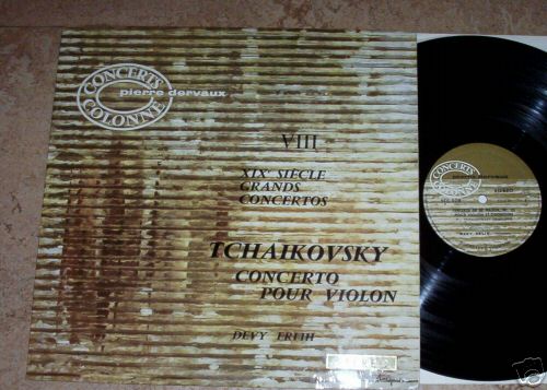 DUCRETET THOMSON LP 62' TCHAIKOVSKY DEVY ERLIH(VIOLIN)