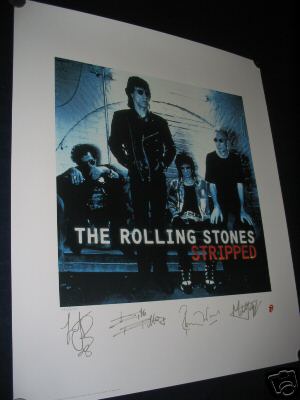 Rolling Stone Under Cover Tour Plate Signed Autographed Litho Lithograph 
