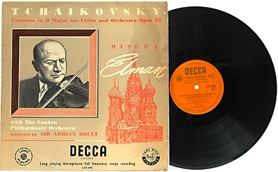 UK Decca LXT 2970 MISCHA ELMAN TCHAIKOVSKY