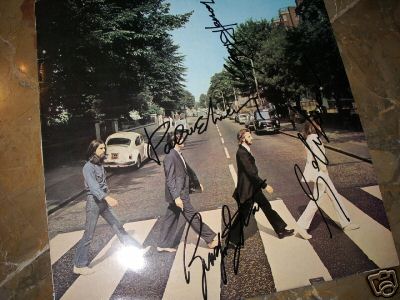 Vinilo diseño de The Beatles Fotografía enmarcada SGH SERVICES The Beatles Abbey Road 