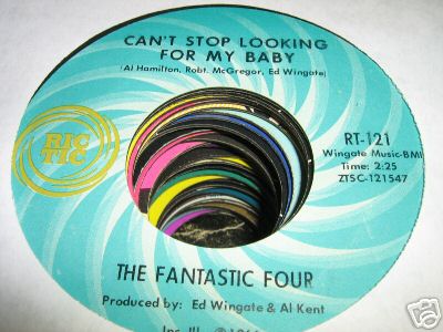 Fantastic Four NORTHERN SOUL 45 Cant Stop Looking 4 My
