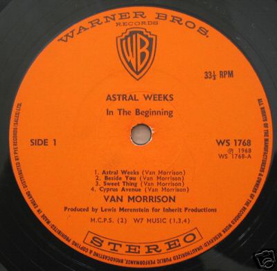 popsike.com - VAN MORRISON Astral 1968 UK original WS 1768 - auction details