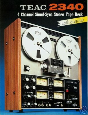  TEAC 2340 REEL TO REEL SIMUL SYNC STEREO TAPE DECK - auction  details