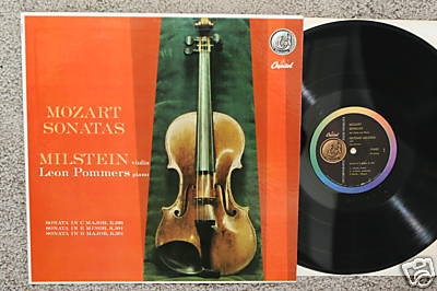 Capitol P8452/Milstein/Pommers/"Mozart Sonatas"unplayed