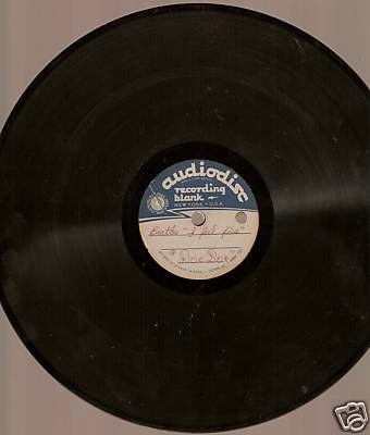 Beatles I Feel Fine10'' Audiodisc 78 RPM Acetate 1964
