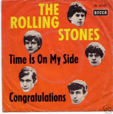7" Rolling Stones  -  Time Is On My Side (5 Head Cover)