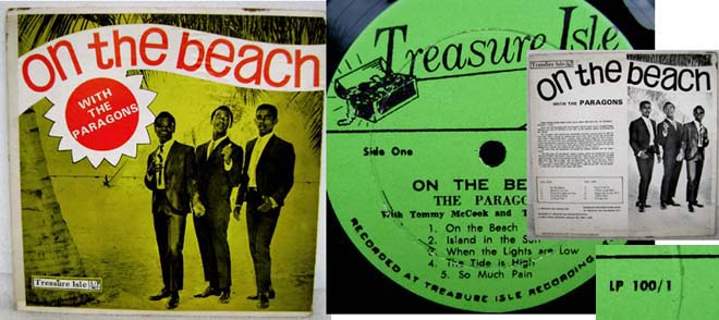 THE PARAGONS LP On The Beach JAMAICA TREASURE ISLE OG