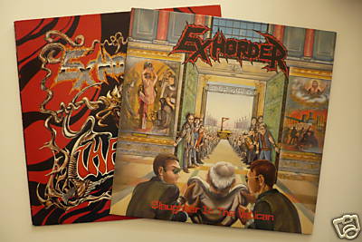 popsike.com - EXHORDER - Slaughter In The Vatican + The Law 2 LPs
