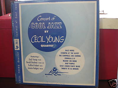 Cecil Young Qt.-Concert of Cool Jazz-Rare King 10" LP