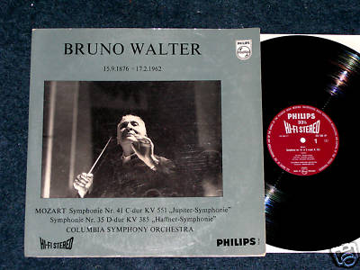 BRUNO WALTER Jupiter MOZART 1962 *HI-FI STEREO* PHILIPS
