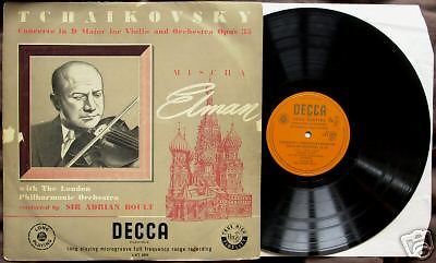 TCHAIKOVSKY Violin C MISCHA ELMAN Decca LXT 2970 1st