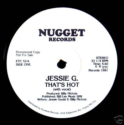 JESSIE G. "THAT'S HOT" 12' SUPER RARE DISCO FUNK LISTEN
