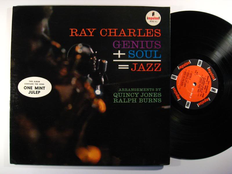 RAY CHARLES Genius + Soul = Jazz IMPULSE LP MONO