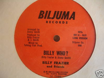 BILLY FRAZIER billy who BIJUMA DEEP DISCO BOOGIE 12"