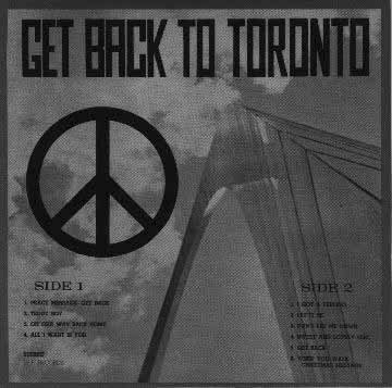 Beatles Get Back To Toronto - Album pirate 33T