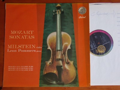 Capitol P 8452 Mozart violin sonatas Nathan Milstein