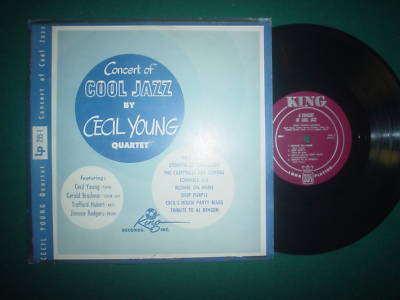 CECIL YOUNG: "CONCERT OF COOL JAZZ" RARE 10" ON "KING"