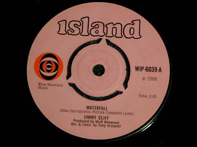 JIMMY CLIFF "WATERFALL" ISLAND ORIG 1968 