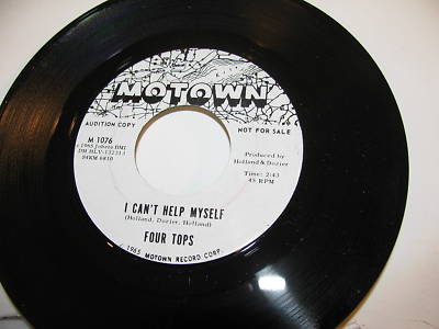 45 RPM SOUL FOUR TOPS "I CAN'T HELP MYSELF" WLP MOTOWN