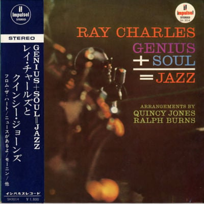 RAY CHARLES-GENIUS+SOUL=JAZZ-JAPAN 1st ISSUE+OBI