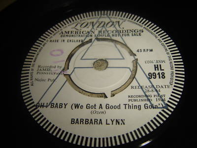 BARBARA LYNN / OH BABY 1964 Killer MOD R&B DJ UK DEMO