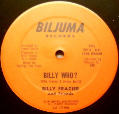 BILLY FRAZIER Billy Who? 12 DEEP DISCO FUNK BOOGIE RARE