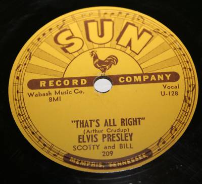 ORIGINAL ELVIS PRESLEY SUN 78 rpm  RECORDS  ALL 5 