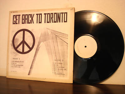 Beatles LP Get Back To Toronto Jimi Hendrix Mispress
