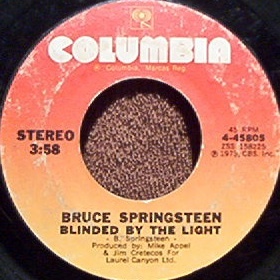 BRUCE SPRINGSTEEN "Blinded By The Light" VERY RARE 45