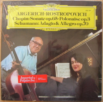ARGERICH / ROSTROPOVICH Chopin DGG 2531 201promo SEALED