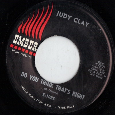 EMBER soul 45  JUDY CLAY Do You Think That's Right NICE