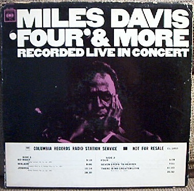 MILES DAVIS 'Four' & More MONO WLP PROMO COLUMBIA LP
