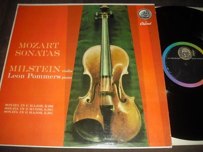 Milstein Pommers Mozart Sonatas US Ed1 Capitol P8452 NM