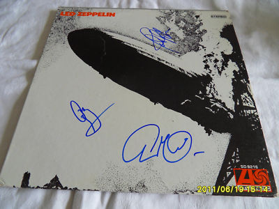 popsike.com - Led Zeppelin autographed record signed by 3 members ...