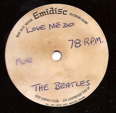 78 rpm Rock Acetate - THE BEATLES  Love Me Do - EMIDISC