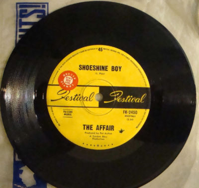 THE AFFAIR. SHOESHINE BOY / WHAT BECAME OF MARY Rare Oz Pop. Festival FK-2450