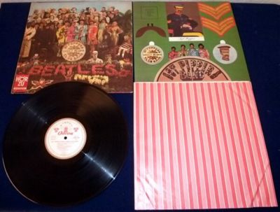 Beatles SGT PEPPERS LONELY HEARTS CLUB BAND ORIGINAL1967 GERMAN HOR ZU LP + BAG