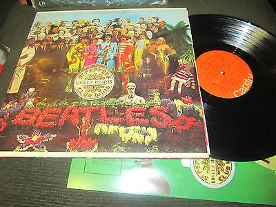 The Beatles Sgt. Pepper's Lonely hearts club band LP w/ insert  Capitol peppers