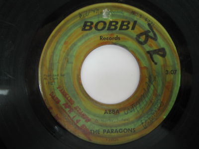 The Paragons  Abba/Better Man  45rpm Bobbi label