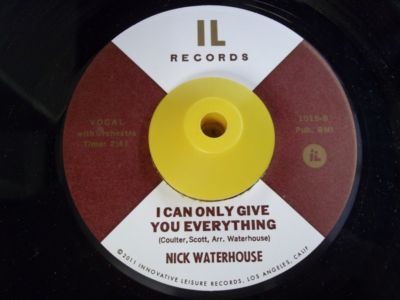 Mod Popcorn 45 NICK WATERHOUSE I Can Only Give You Everything/Is That  Clear