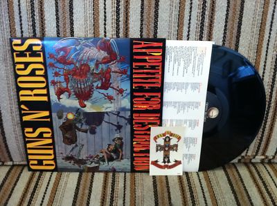 Guns N Roses Signed Appetite for Destruction LP with Backstage  Lot  89359  Heritage Auctions